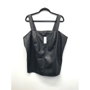 Lane Bryant Top Women's Plus Size 22 Black Gothic‎ Corset Tank Top - NEW
